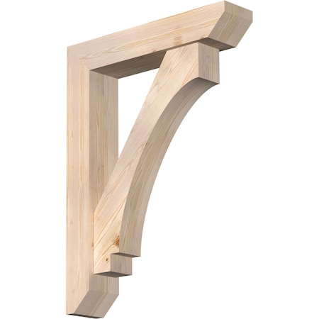 Imperial Slat Smooth Bracket W/ Offset Brace, Douglas Fir, 7 1/2W X 36D X 48H